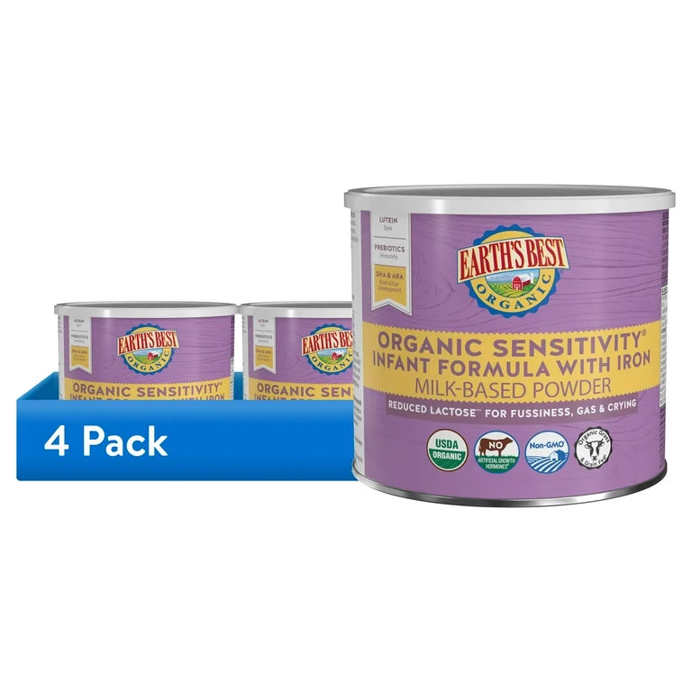 Earths Best Organic Sensitivity Infant Formula 21 Oz (Case of 4)