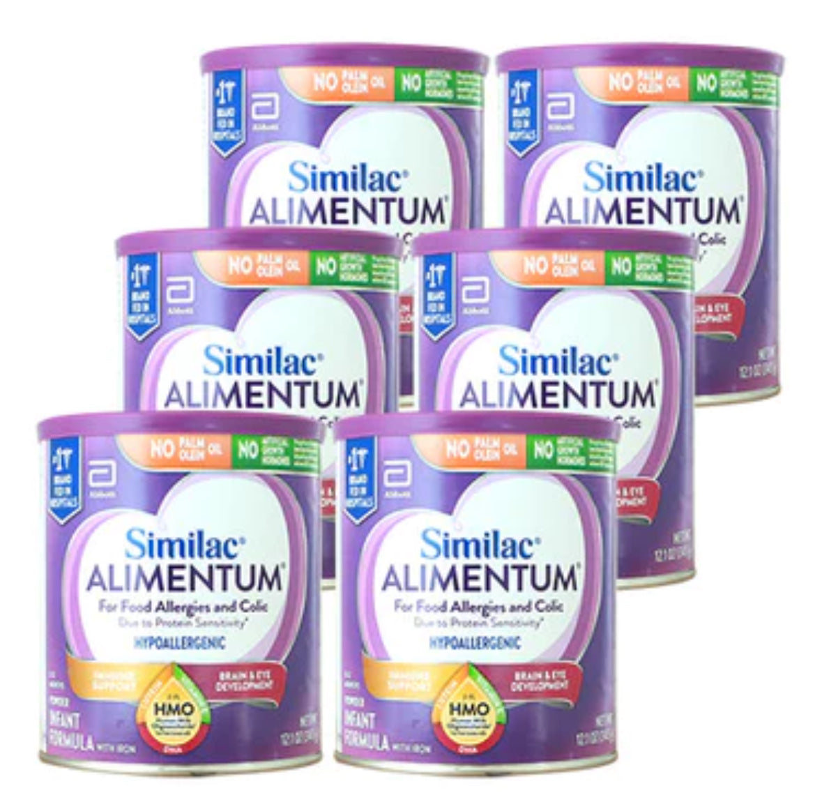 Similac Alimentum With 2'-FL HMO, Baby Formula Powder, 12.1-oz (Case of 6)